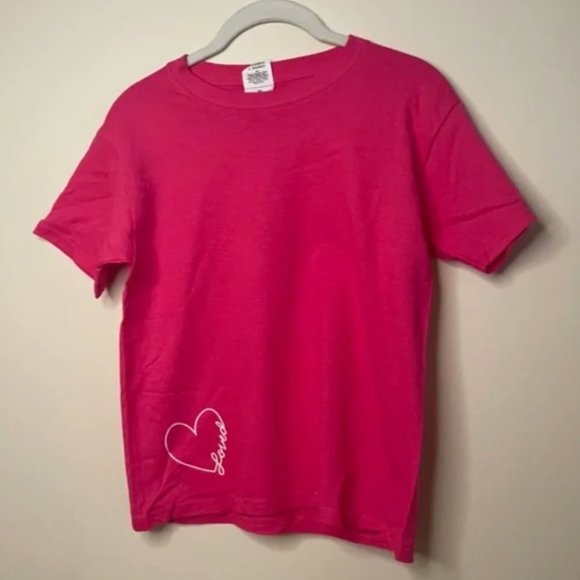 GIRLS Loved Graphic Tee Girls NWT! ALL SIZES PINK AND BLACK! - Picture 2 of 5
